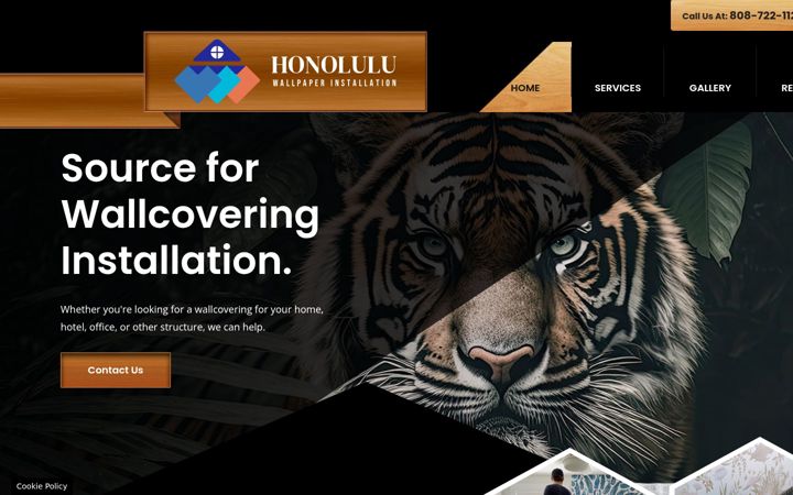Screenshot of honoluluwallpaperinstallation.com