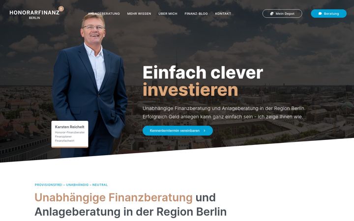 Screenshot of honorarfinanz-berlin.de