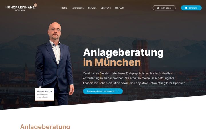 Screenshot of honorarfinanz-muenchen-isar.de