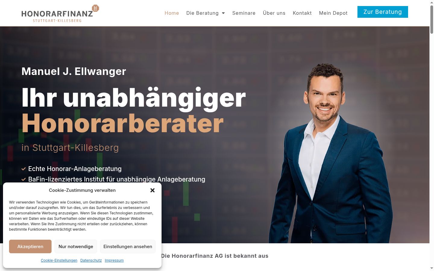 Sutikimo reklamjuostės, rodytos prieš bet kokią sąveiką, ekrano kopija
