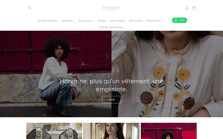 Screenshot of honorinebordeaux.com