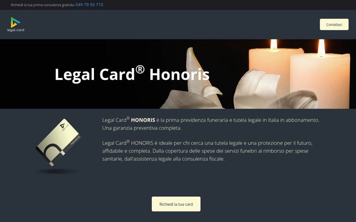 Screenshot of honoris.it