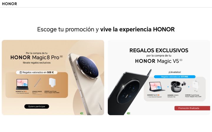 Screenshot of honorpromociones.com