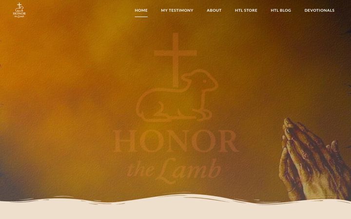 Screenshot of honorthelamb.com