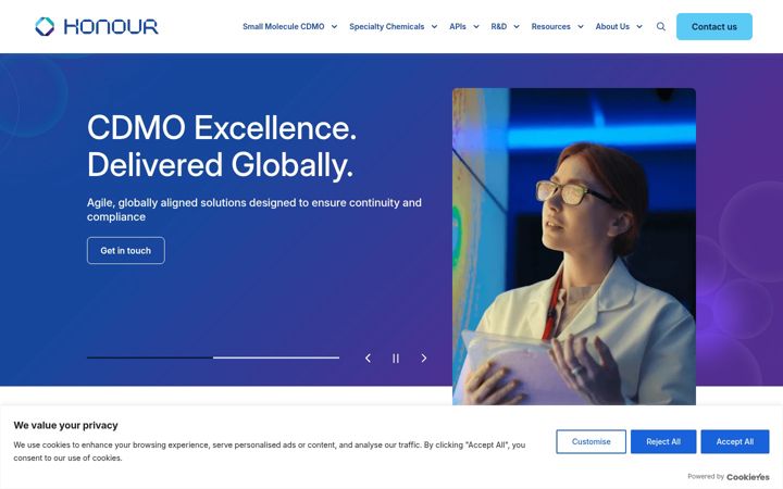 Screenshot of honourlab.com