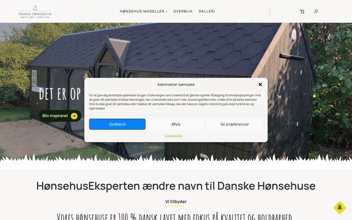 Screenshot of honsehuseksperten.dk