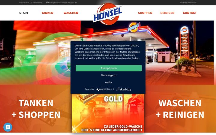 Screenshot of honsel-sondershausen.de