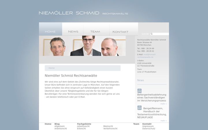 Screenshot of honsell-rechtsanwaelte.de