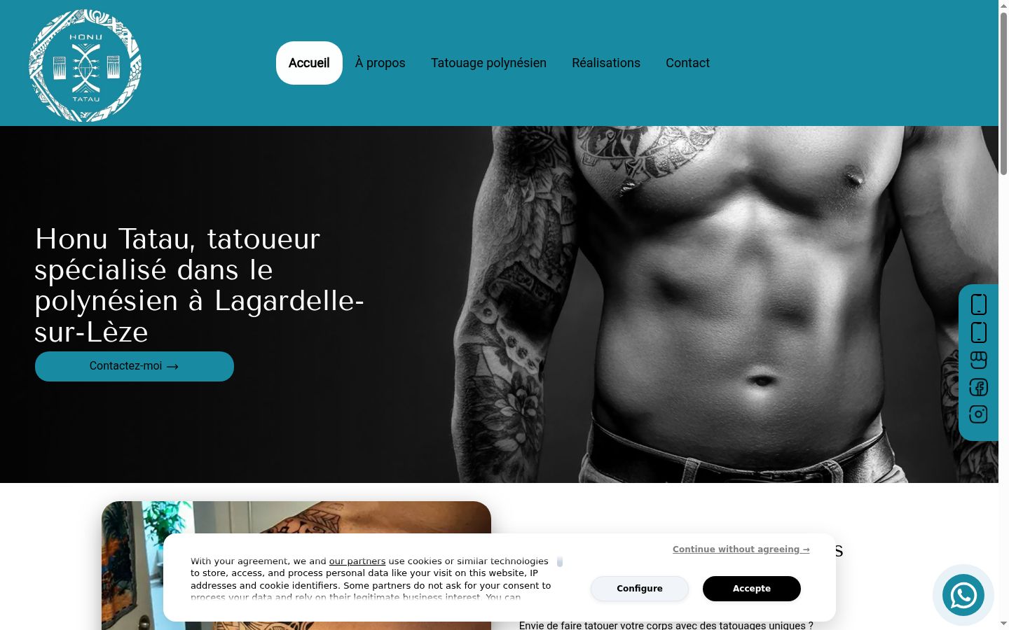 Screenshot tal-banner tal-kunsens muri qabel kwalunkwe interazzjoni