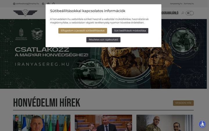 Képernyőkép: honvedelem.hu