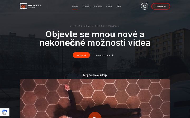 Screenshot of honzakralvideo.cz