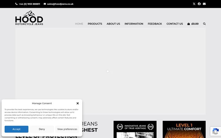 Screenshot of hoodjeans.co.uk
