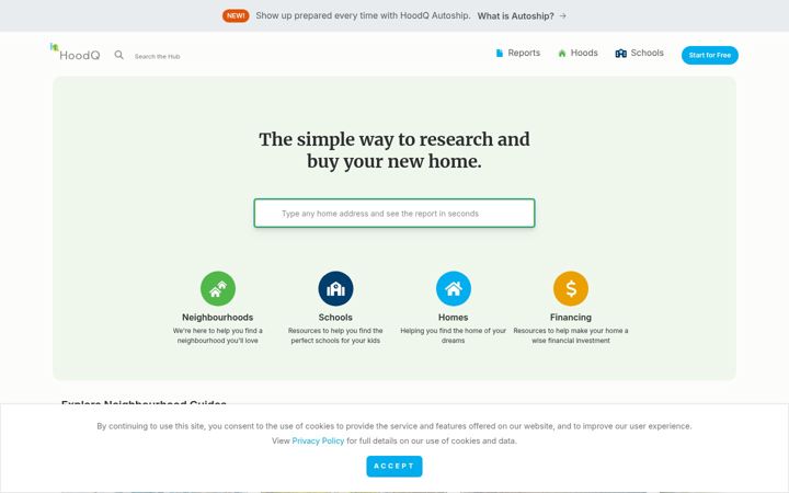 Screenshot of hoodq.com