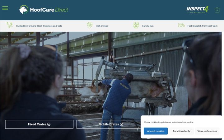 Screenshot of hoofcaredirect.com