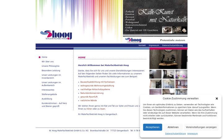 Screenshot of hoog-maler.de