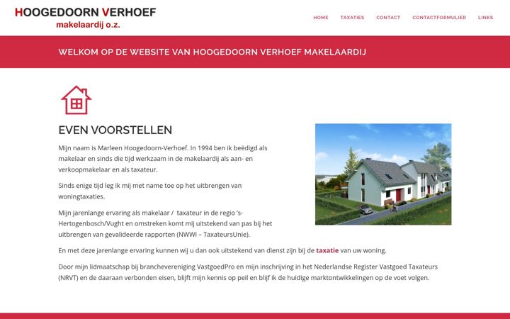 Screenshot of hoogedoornverhoef.nl