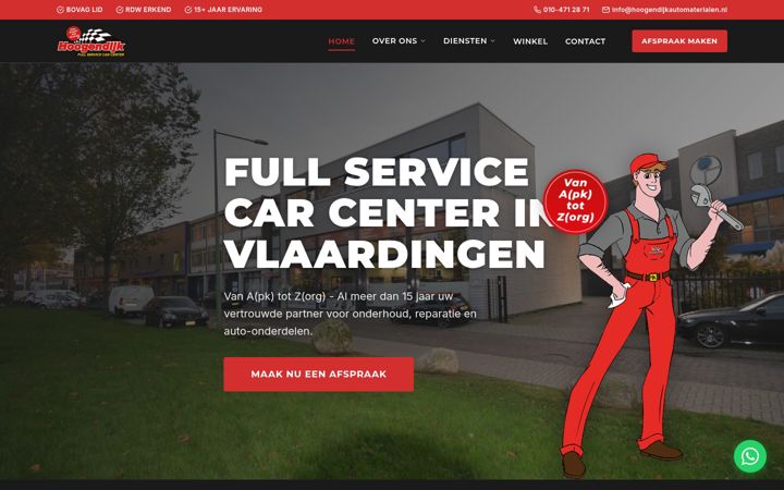 Screenshot of hoogendijkautomaterialen.nl