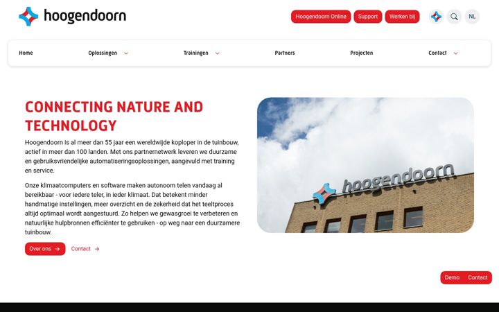Screenshot of hoogendoorn.com