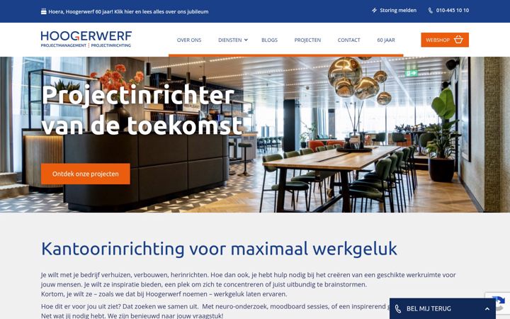 Screenshot of hoogerwerf.nl