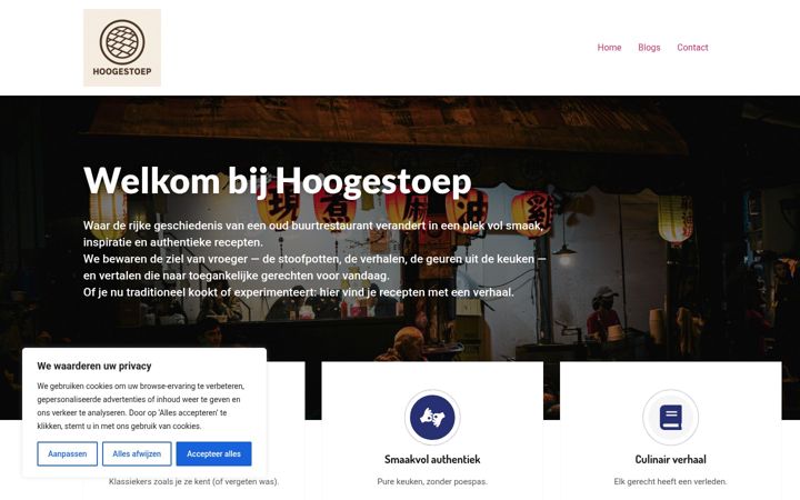 Screenshot of hoogestoep.nl