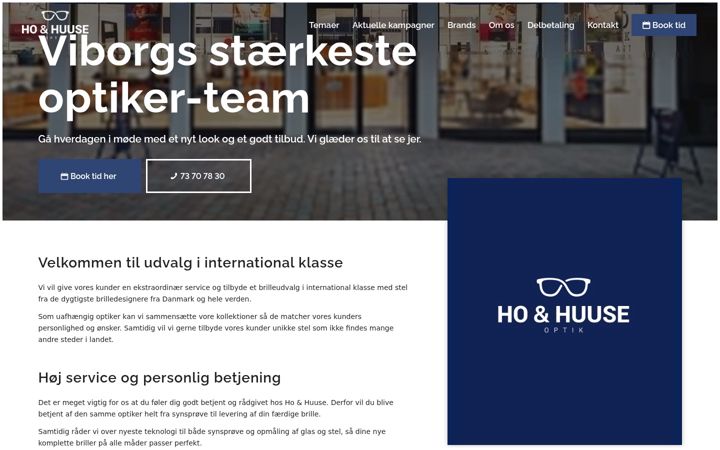 Screenshot of hooghuuseoptik.dk