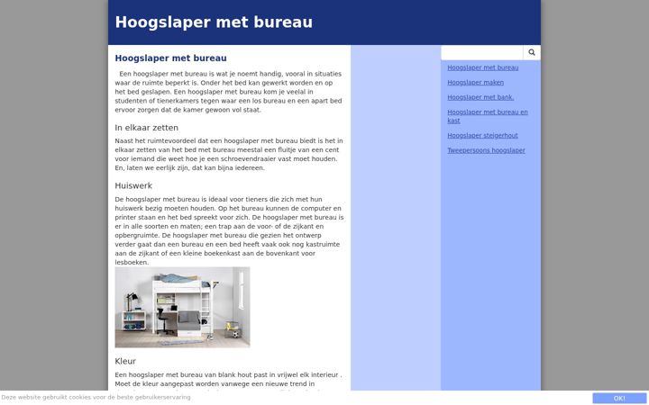 Screenshot of hoogslaper-met-bureau.nl