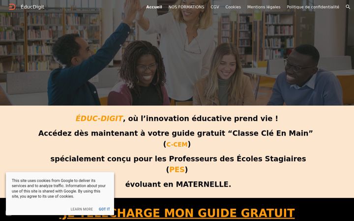 Screenshot of hoogwoud-formation.com