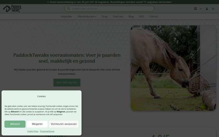 Screenshot of hooivoerautomaat.com