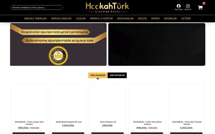 Screenshot of hookahturk.com