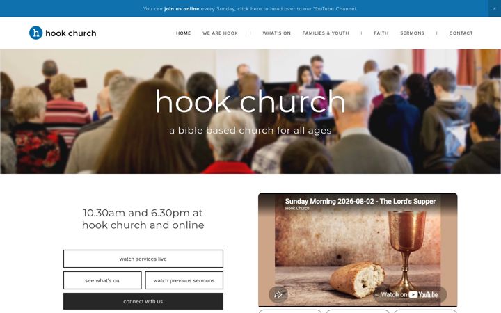 Screenshot of hookchurch.org