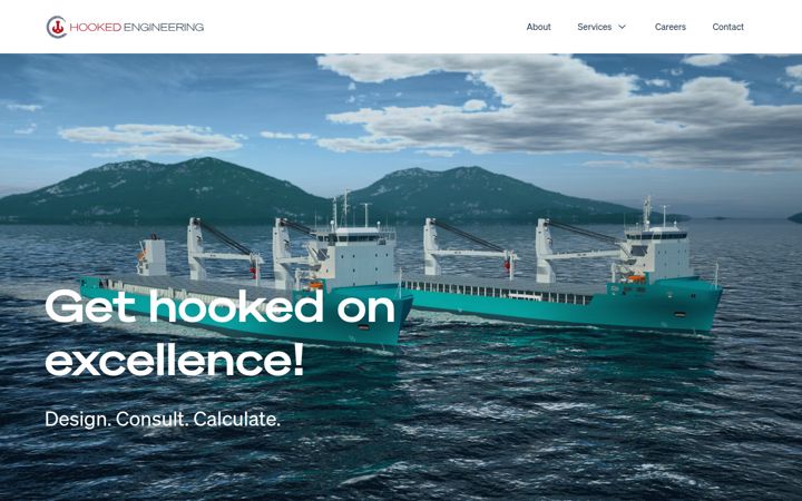 Screenshot of hooked-engineering.de