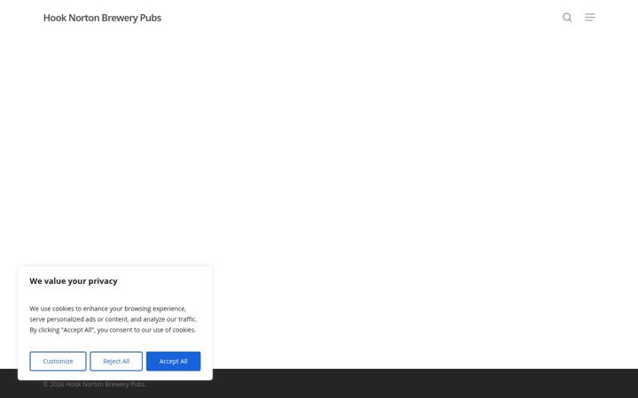 Screenshot of hooknortonbrewerypubs.co.uk