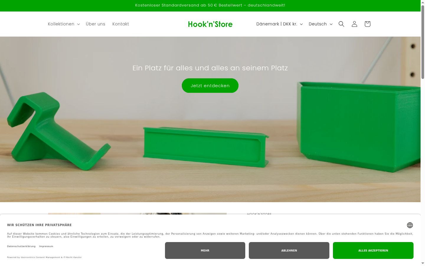 Sutikimo reklamjuostės, rodytos prieš bet kokią sąveiką, ekrano kopija