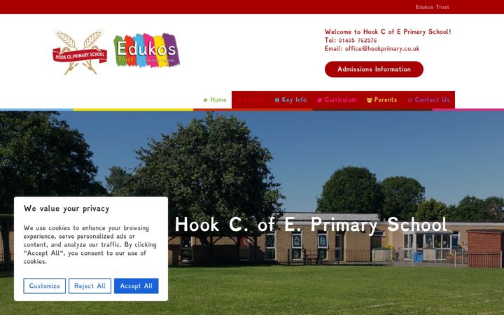 Screenshot of hookprimary.co.uk