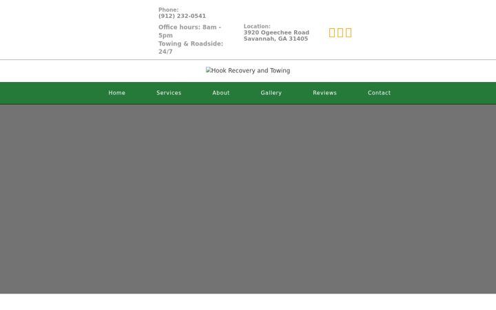 Screenshot of hookrecoveryandtowing.com