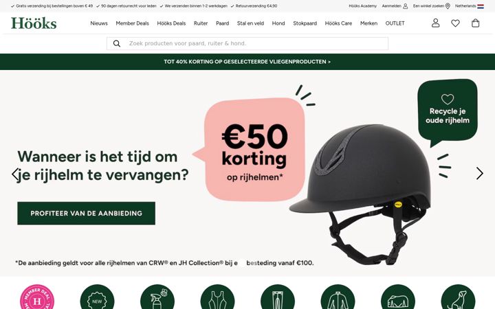 Screenshot of hooks.nl