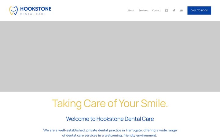 Screenshot of hookstonedental.co.uk