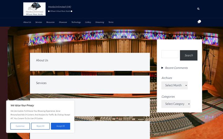 Screenshot of hooksunlimited.co.uk