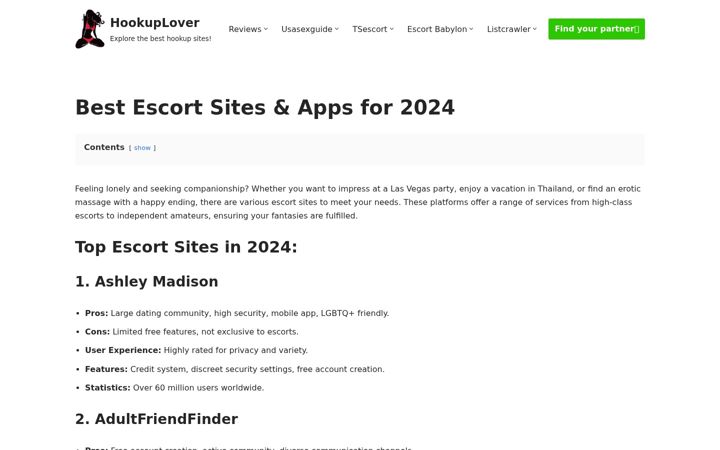 Screenshot of hookuplover.com
