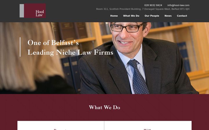 Screenshot of hool-law.com