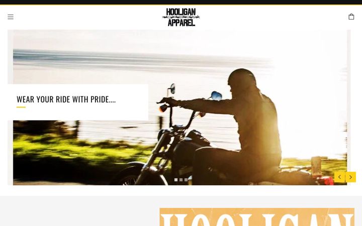 Screenshot of hooliganapparel.co.uk