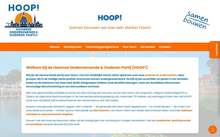 Screenshot of hoop-hoorn.nl