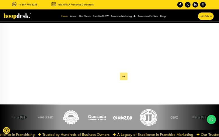 Screenshot of hoopdesk.ca