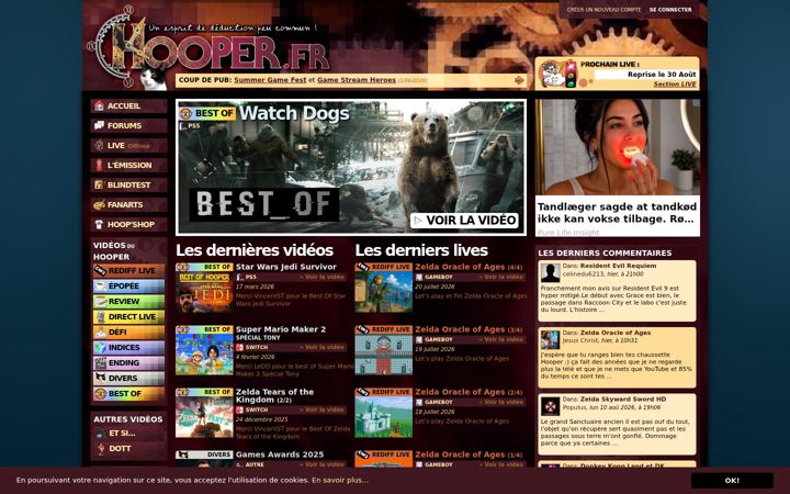 Screenshot of hooper.fr