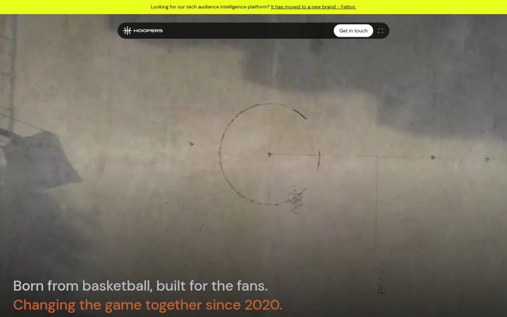Screenshot stránky hoopers.club