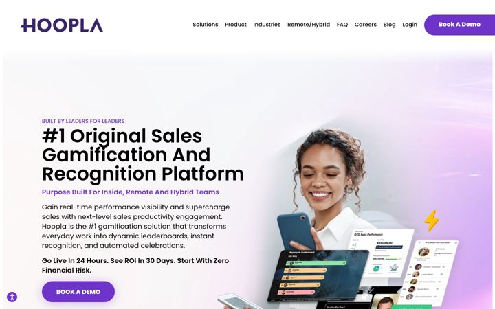 Screenshot of hoopla.net
