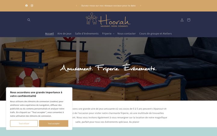 Screenshot of hoorah.ca