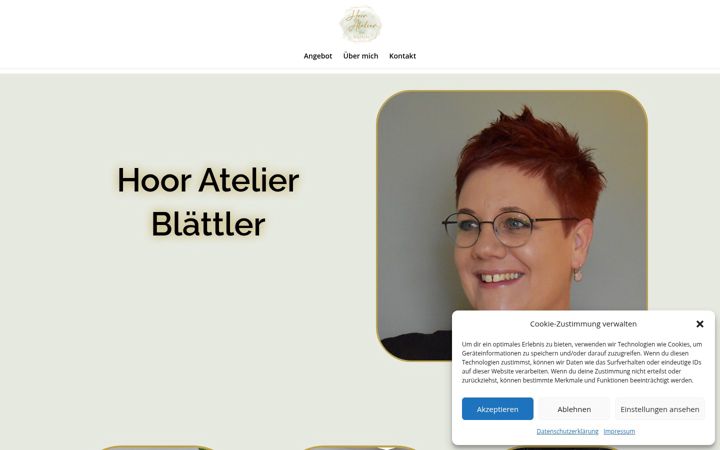 Screenshot of hooratelier.ch