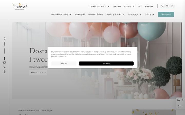 Screenshot of hooraydekoracje.pl