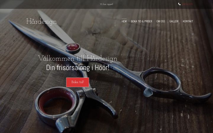 Screenshot of hoorhardesign.se